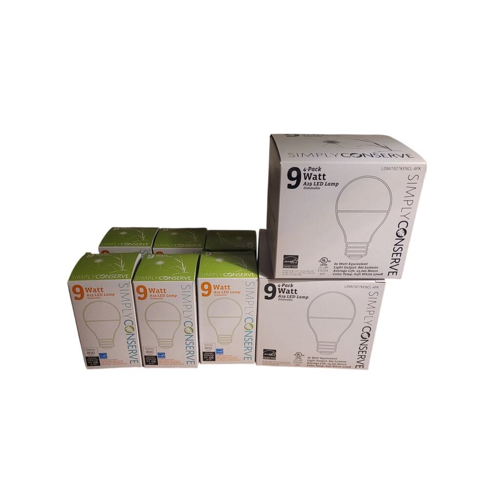 Simply Conserve 9 Watt A19 Dimmable LED Lightbulb